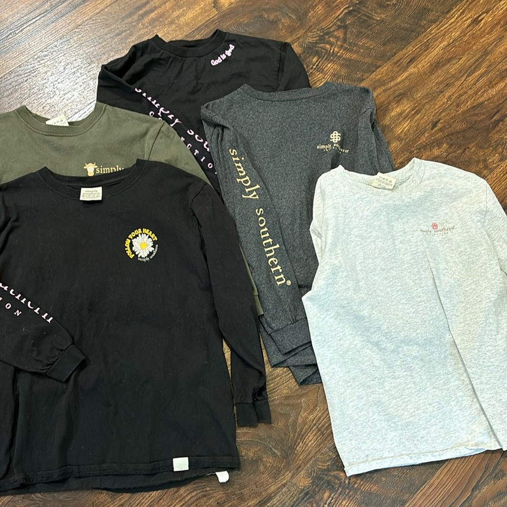 5 youth large simply southern long sleeve
